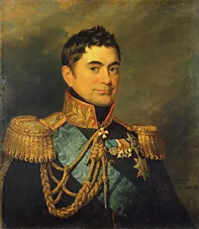 Braid Prints: Portrait of Pyotr M. Volkonsky (1776-1852), 1823. Creator: George Dawe