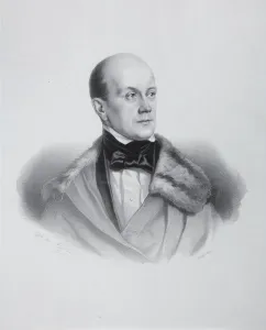 Marie Alexandre Menut 1812 1883 Prints: Portrait of Pyotr Yakovlevich Chaadayev (1794-1856)