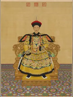 Qing Dynasty Prints: Portrait of the Qianlong Emperor (1711-1799)