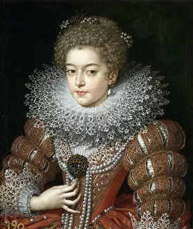 Portrait of Queen Elisabeth of France (1602-1644), Queen consort of Spain