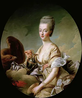 World History Prints: Portrait of Queen Marie Antoinette (1755-1793) als Hebe, 1773