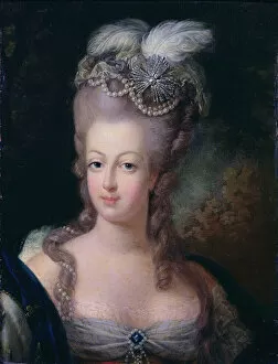 Portrait of Queen Marie Antoinette of France, 1775. Artist: Jean-Baptiste Andre Gautier d Agoty