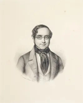 Portrait of Ramon de Mesonero Romanos (1803-1882), 1842. Creator: Rosario Weiss Zorrilla