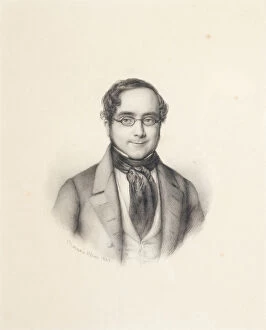 Portrait of Ramon de Mesonero Romanos (1803-1882), 1842. Creator: Rosario Weiss Zorrilla