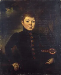 Ecole Francaise Prints: Portrait de René Charles Breteau (1826-1877)