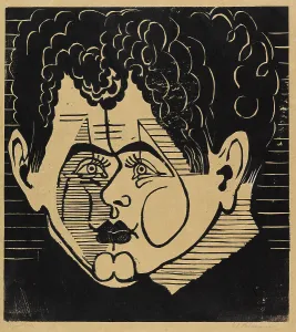 Kirchner Prints: Portrait of René Crevel (1900-1935), 1933. Creator: Kirchner, Ernst Ludwig (1880-1938)