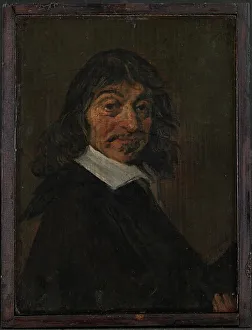 Hals Frans Prints: Portrait of René Descartes (1596-1650), 1647-1648. Creator: Frans Hals
