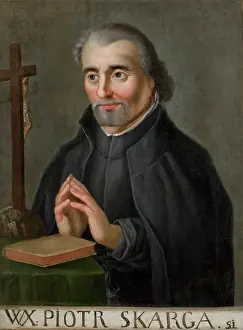 Preaching Prints: Portrait of Rev. Piotr Skarga (1536-1612), 19th century. Creator: Unknown