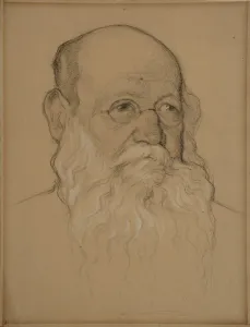 Portrait of the Revolutionary Count Pyotr A. Kropotkin (1842-1921), 1920-1921 Portrait of the Revolutionary Count Pyotr A. Kropotkin (1842-1921), 1920-1921