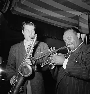 Aquarium Prints: Portrait of Rex William Stewart and Charlie Barnet