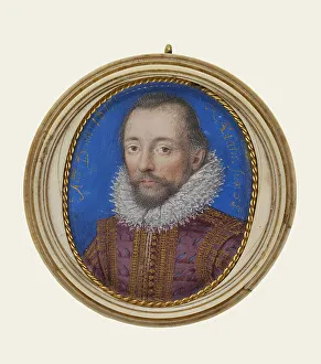 Slashed Prints: Portrait of Rhys Griffiths, 1617. Creator: Isaac Oliver I