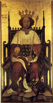 Portrait Richard II of England, ca 1390. Artist: Anonymous