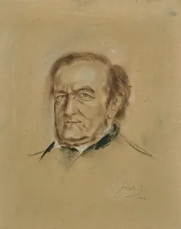 Sanguine Prints: Portrait of Richard Wagner (1813-1883), 1881. Creator: Lenbach, Franz, von (1836-1904)