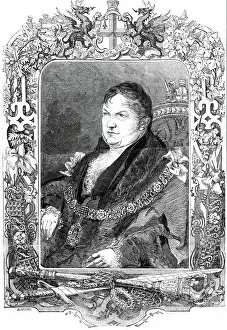 Lord Mayor Of London Gallery: Portrait of the Right Honourable John Johnson, Lord Mayor, 1845. Creator: Henry Anelay