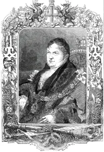 Chain Of Office Gallery: Portrait of the Right Honourable John Johnson, Lord Mayor, 1845. Creator: Henry Anelay