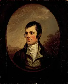 Burns Prints: Portrait of Robert Burns (1759-1796), 1787. Creator: Nasmyth, Alexander (1758-1840)