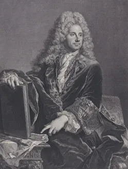 Portrait of Robert de Cotte, 1722. Creator: Pierre Drevet