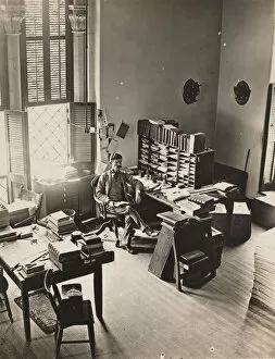 Ornithology Collection: Portrait of Robert Ridgway (1850-1929) in His Office, August 1887. Creator: Unknown