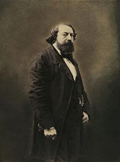 Gaspard F And Xe9 Prints: Portrait of Roger de Beauvoir (1806-1866), 1855-1859. Creator: Nadar