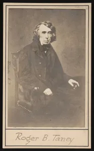 Chief Justice Collection: Portrait of Roger Brooke Taney (1777-1864), Before 1864