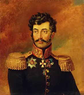 Georgia Asia Prints: Portrait of Roman I. Bagration (1778-1834), 1822. Creator: Workshop of George Dawe