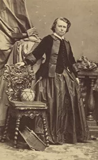 Albumin Photo Gallery: Portrait of Rosa Bonheur (1822-1899), Early 1860s. Creator: Disdéri