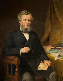 Member Of Parliament Gallery: Portrait of The Rt. Hon. Jesse Collings (1831-1920), 1881. Creator: Jonathon Pratt