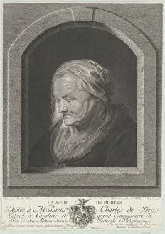 Portrait of Rubens mother, seen through a window opening, 1775. Creator: Karl Mathias Ernst