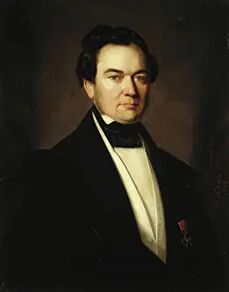 Chemist Prints: Portrait of Rudolf Hermann, 1850. Creator: Carl Johann Lasch