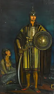 Valentino Prints: Portrait of Rudolph Valentino in 'The Hooded Falcon'