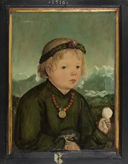 Chain Prints: Portrait of Ruprecht Thenn (1512-1545), 1516. Creator: Wolf Huber