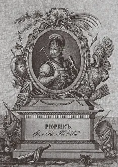 Rurikid Prints: Portrait of Rurik, a Varangian chieftain and founder of Kievan Rus (ca)