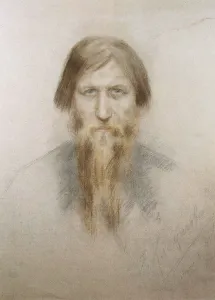 Portrait of the Russian mystic Grigory Rasputin (1869-1916), 1914