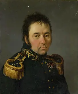 Naval Prints: Portrait of Russian Navigator, Captain I Rank Vasily M Golovnin (1776-1831)
