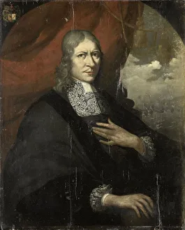 Vereenigde Oostindische Compagnie Prints: Portrait of Rycklof van Goens, Governor-General, 1680-1700. Creator: Martin Palin