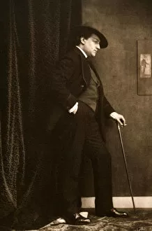 Albumin Photo Gallery: Portrait of Sacha Guitry (1885-1957), c. 1905. Creator: Gerschel, Charles (1871-1948)