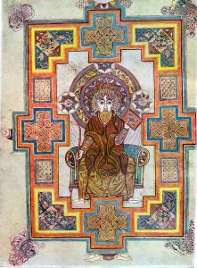 St John The Prints: Portrait of Saint John from the Book of Kells, c800