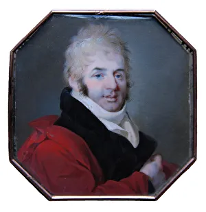 Gouache On Horn Prints: Portrait of Salvatore Tonci (1756-1844)