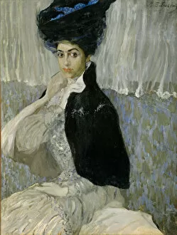 State Russian Museum Gallery: Portrait of Samoylova ( Mrs Z ), 1912