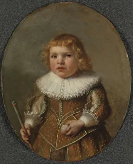 Young Boy Prints: Portrait of Samuel Cornelisz van Esch, 1632. Creator: Anon