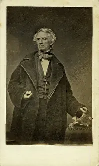 Morse Prints: Portrait of Samuel Finley Breese Morse (1791-1872), c1855. Creator: Anonymous