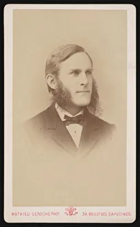 Portrait of Samuel Hubbard Scudder (1837-1911), Circa 1871. Creator: Mathieu Deroche Portrait of Samuel Hubbard Scudder (1837-1911), Circa 1871. Creator: Mathieu Deroche
