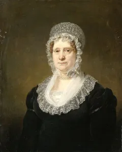 Jan Willem Pieneman Prints: Portrait of Sara de Haan, Widow of the Amsterdam Underwriter Cornelis Hartsen