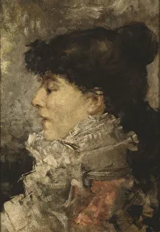 Bernhardt Prints: Portrait of Sarah Bernhardt (1844-1923), 1870s