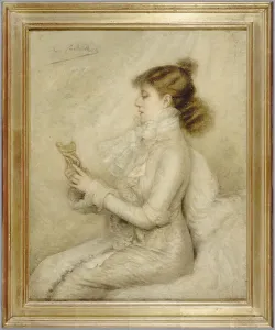 Canvasmaterial Prints: Portrait of Sarah Bernhardt (1844-1923)