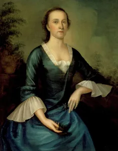 Joseph Badger Prints: Portrait of Sarah Larrabee Edes, c1760. Creator: Joseph Badger