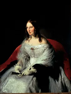 Hayez Prints: Portrait of Sarah Louise Strachan (1818-1881), principessa di Sant Antimo, 1840-1844