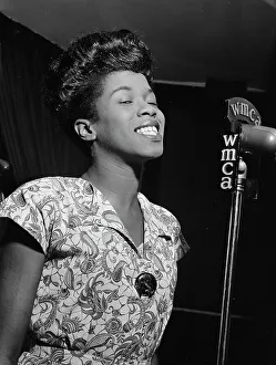 Cafe Society Prints: Portrait of Sarah Vaughan, Café Society (Downtown)