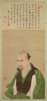 1821 Prints: Portrait of Sato Issai (1772-1859) at the Age of Fifty