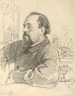 Mamontov Prints: Portrait of Savva Ivanovich Mamontov (1841-1918), 1879